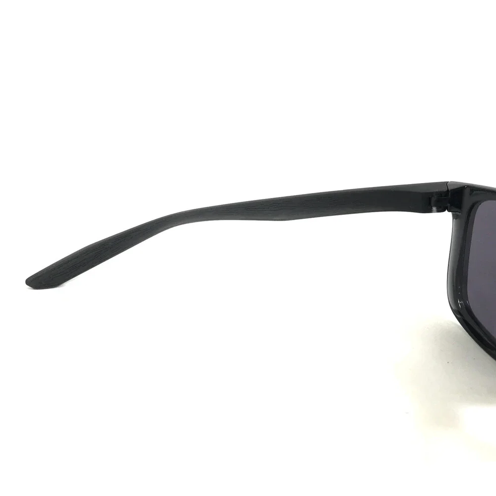 Nike Sunglasses FLIP ASCENT DJ9930 010 Shiny Black Frames Wrap with Gray Lenses